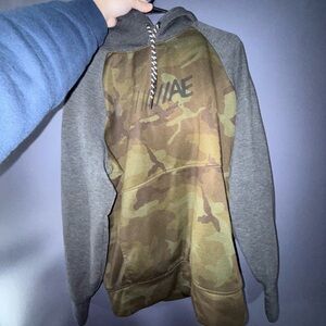 American Eagle Outfitters Charcoal and camo Sweatshirt